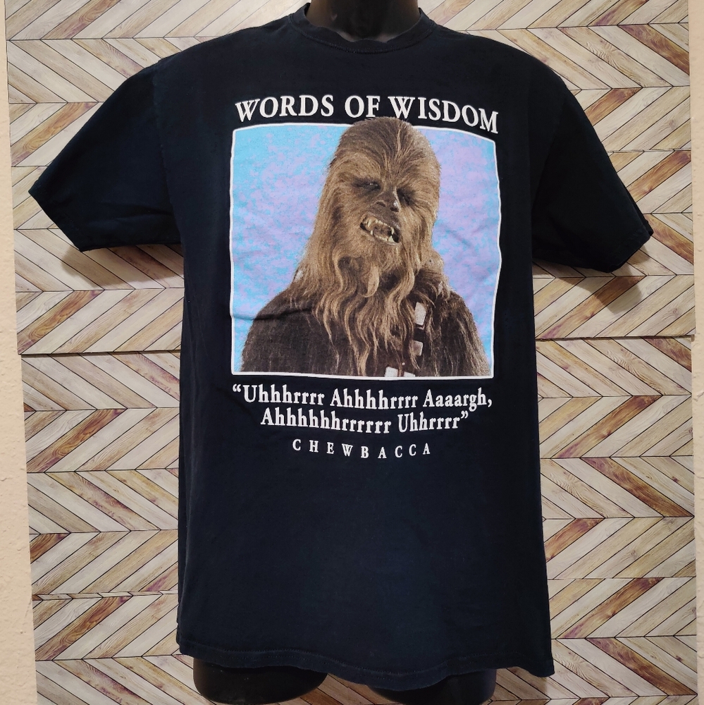 Star Wars Black Chewbacca Short Sleeve Tee